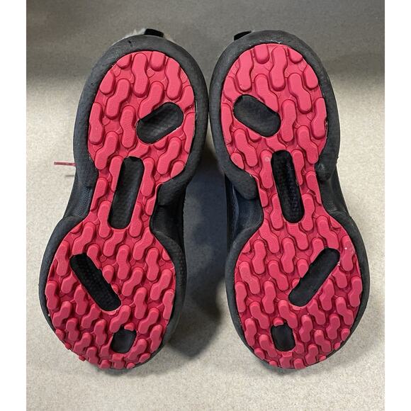 COLUMBIA Women's Size 6 Heather Canyon Boots Black w/ Pink Laces & White Fur - Picture 7 of 10